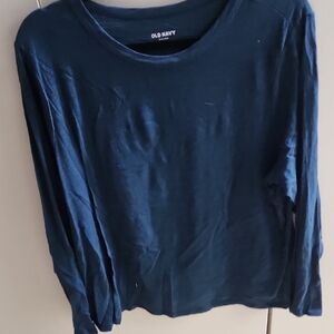 Old Navy Deep Blue Long Sleeve Top